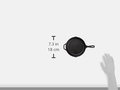 Lodge 8 Inch Pre-Seasoned Cast Iron Skillet - Versatile Teardrop Handle for Oven, Stove, Grill, or Campfire
