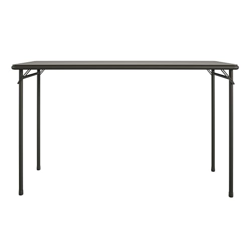 20 x 48 Inch Folding Table with Vinyl Top, Heavy Duty Steel Frame