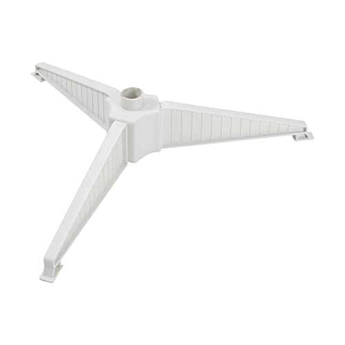 6-Inch White Plastic Christmas Tree Stand for 3-4 Ft Artificial Trees