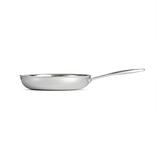 10-Inch Tri-Ply Clad Stainless Steel Frying Pan, Induction Skillet