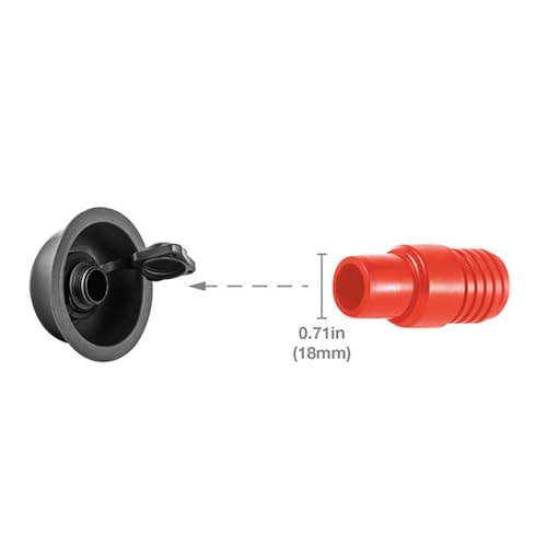 11.5-Inch Portable Foot-Operated Bellows Pump with 3 Nozzles