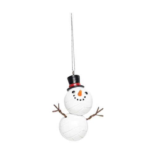 Sporting Goods Volleyball Christmas Ornament Snowman Decor - Whimsical Holiday Decor