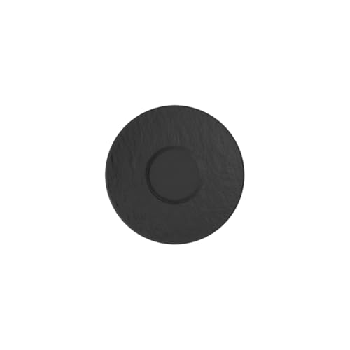 Villeroy & Boch Manufacture Rock Espresso Cup & Saucer, 4.75 in, Black