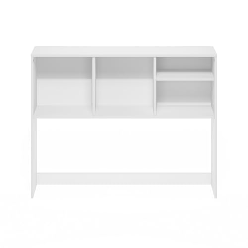 4-Shelf Desktop Hutch and Desk Organizer for Office Storage, White