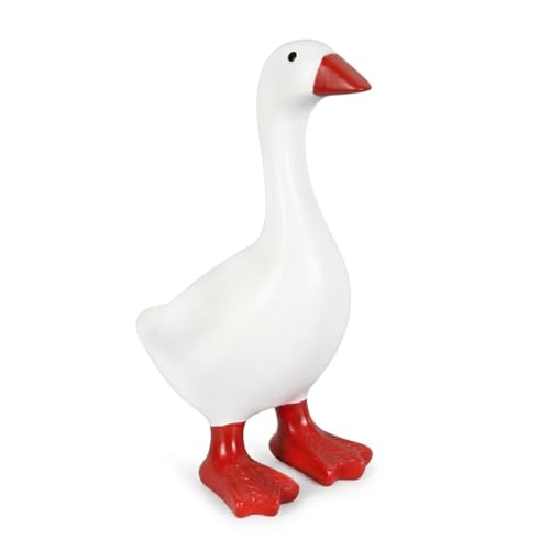 7-Inch Desk Goose Statue, Quirky Resin Desktop Organizer and Decor