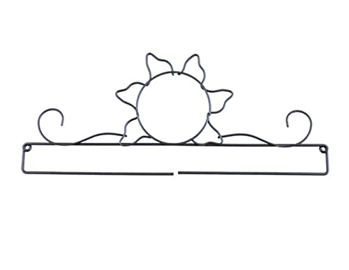 Ackfeld 12in Sun Split Bottom Quilt Hanger with Screws, Black