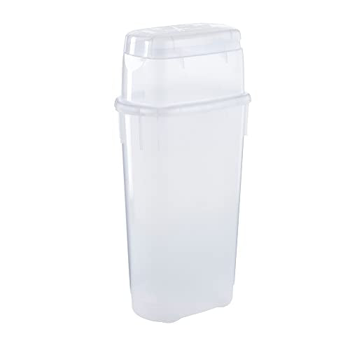 Plastic Wrapping Paper Storage Container with Top Ornament Compartment