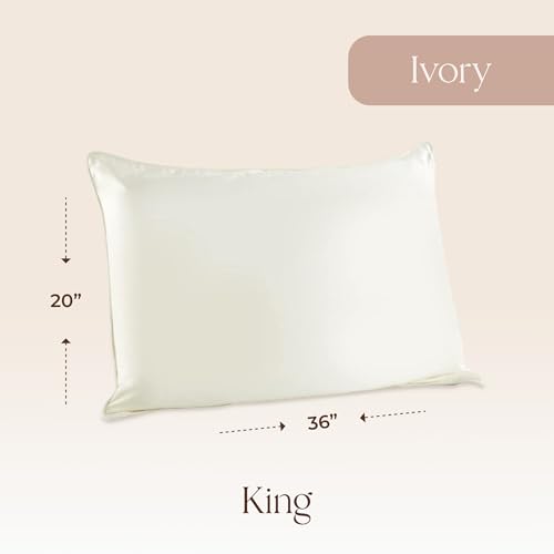 Organic Cotton King Size Pillow Protector - 2 Pack, Zippered Breathable Cover