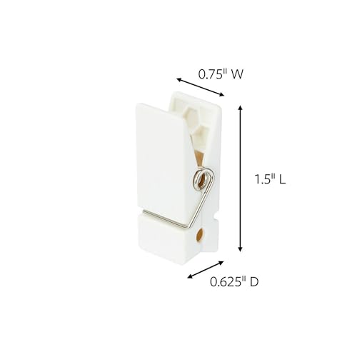 Command Spring Clips White Pack of 8 with 12 Adhesive Strips - Damage-Free Hanging for Photos & Notes