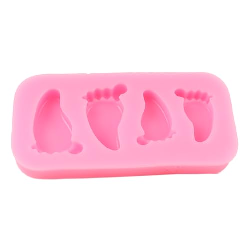 QDMOLDS Baby Foot Silicone Mold – Fondant Cake Decorating, Food-Grade Non-Stick