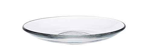 Duralex Set of 6 Clear 5.25-inch Glass Saucers - Tempered, Shock & Temperature Resistant