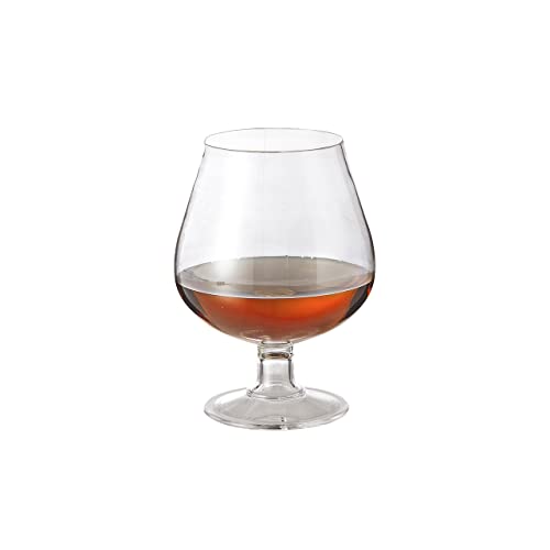 GET 16 oz Clear Plastic Brandy Glasses Set of 4 - Shatterproof, Dishwasher Safe Barware