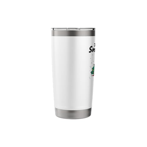 Peanuts Snoopy & Woodstock Snowy Christmas Tumbler 20 oz Stainless Steel White