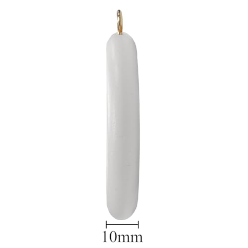 Wooden Curtain Pole Rings with Screw Eye, 45mm Inner Diameter, White, 24 Pack