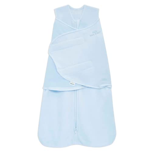 HALO SleepSack Micro-Fleece Swaddle Blanket, 3-Way Adjustable, TOG 3.0, Preemie