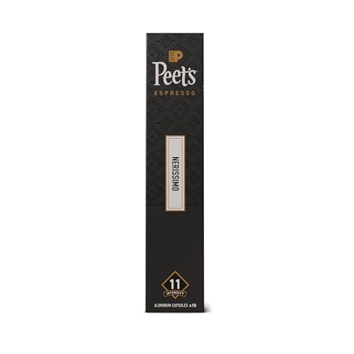 Peet's Coffee Dark Roast Espresso Capsules - 100% Arabica, Intensity 11, 50 Count for Nespresso