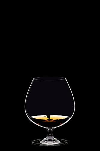Riedel Vinum Brandy Glass Set of 2 - Dishwasher Safe Brown, Classic Balloon Shape