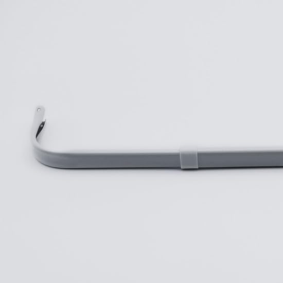 Heavy Duty Adjustable Curtain Rod, 48-84 Inch White Iron Window Hardware