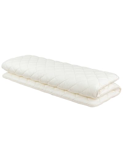 Japanese Futon Queen Size, Foldable Shikibuton Floor Bed, Cotton Sleeping Pad