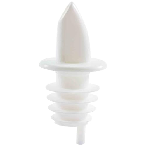 White Liquor Pourers 12 Pack Free-Flow Bottle Spouts for Bars & Home Use