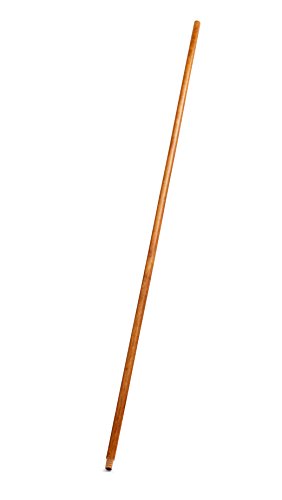 Threaded Wood Broom Handle, 60-Inch Lacquered Commercial Cleaning Handle