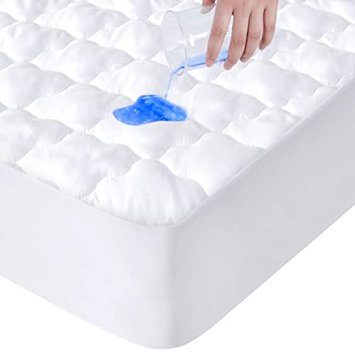 SPRINGSPIRIT Waterproof Full Mattress Protector - Quilted Fitted Pad