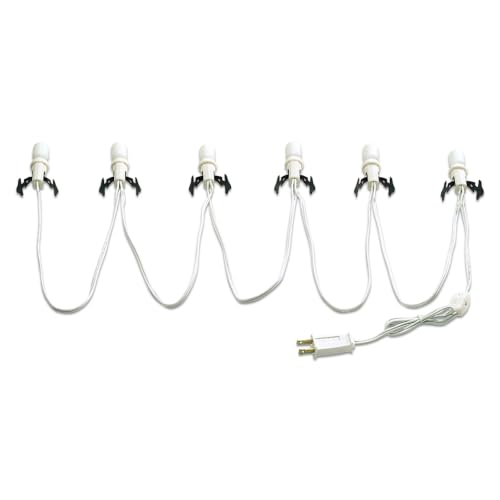 Department 56 Village Collection 6-Socket Light Set - 108 Inch, White - Set Lights
