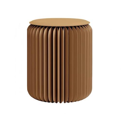 17-Inch Foldable Kraft Paper Stool - Lightweight Honeycomb Design