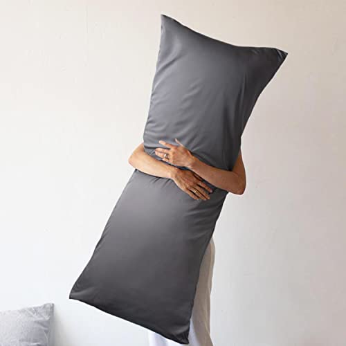 WishSmile Cooling Bamboo Body Pillowcase 20x54 - Silky Soft Pillow Cover