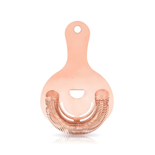 Viski Hawthorne Cocktail Strainer Copper Finish - Professional Bar Tool
