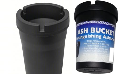 Portable Ashtray Set with Lid – Jumbo and Regular Size, Windproof Design