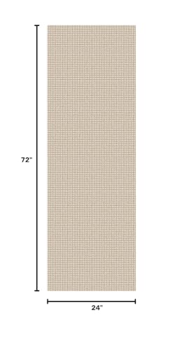 Washable Runner Rug 2x6, Non-Slip Cotton Blend Hallway Carpet for Kitchen