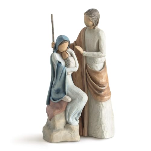 Willow Tree The Christmas Story Nativity Figures Set - Hand-Painted Mary & Joseph