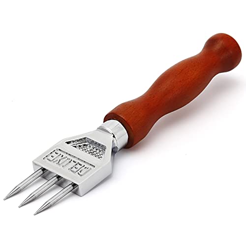 Stainless Steel Ice Pick with Wooden Handle - Durable Kitchen Bar Tool