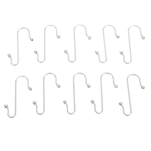 Syrisora 100 Pcs Stainless Steel S Shape Ornament Hooks for Christmas Tree Decorations