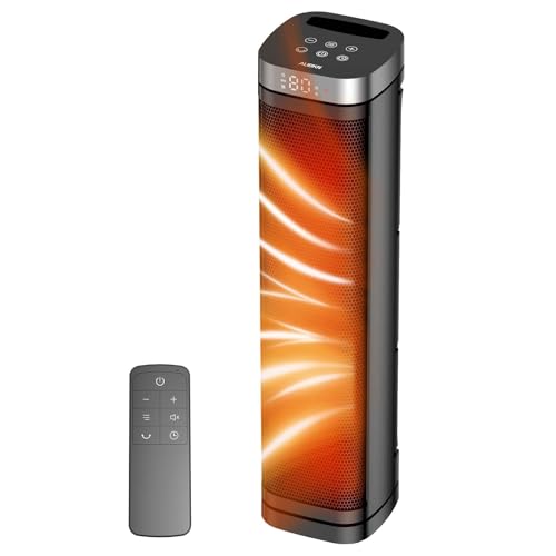 1500W Electric Space Heater 24-Inch with Remote & Thermostat