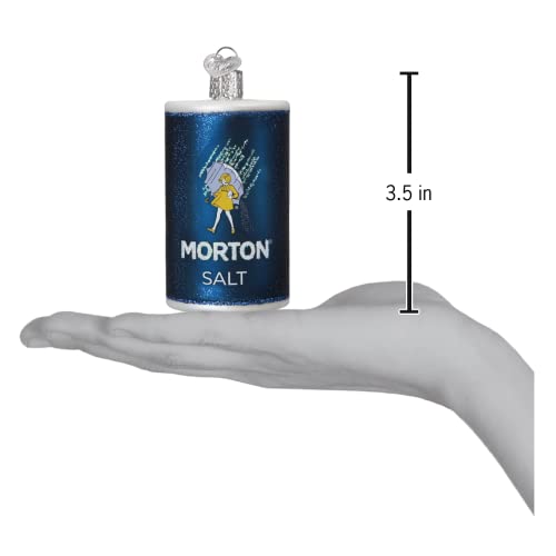 Old World Christmas Morton Salt Can Glass Ornament - Handcrafted Holiday Decoration