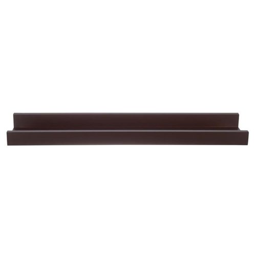 Kiera Grace Set of Four Edge Simple & Classic Decorative Engineered Wood Floating Wall-Mounted Picture Frame Shelves for Home, Room, & Office, 23" L x 4" W x 2" H, Brown