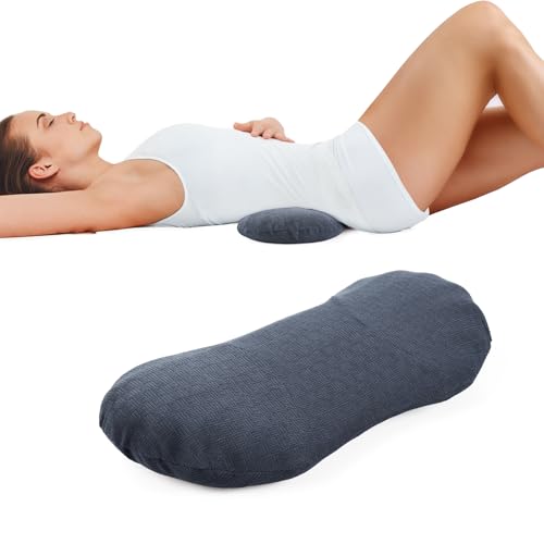Lumbar Support Pillow for Sleeping - Memory Foam Cushion for Back Pain Relief