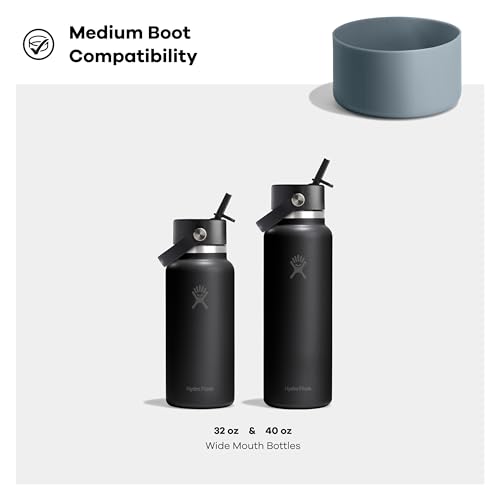 Silicone Water Bottle Boot Protector for 32 oz to 40 oz Bottles, Gray