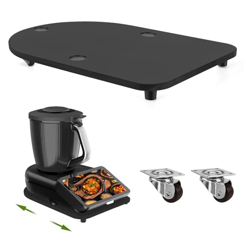 Bamboo Sliding Tray for Kitchen Appliance with Smooth-Glide Wheels