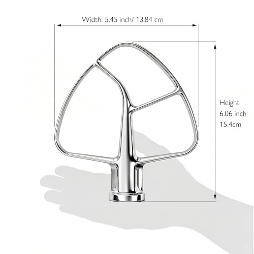 Stainless Steel Flat Beater Attachment for 4.5 and 5 Quart Tilt-Head Mixers