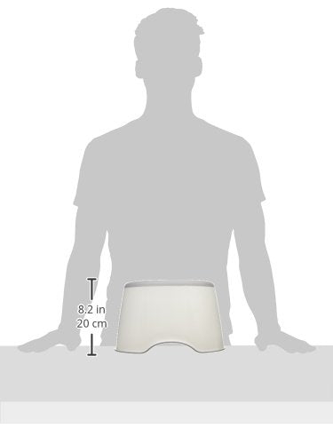 Ubbi Step Stool for Kids - Slip-Resistant Toddler Potty Training Stool | Soft Grip Safety, Gray