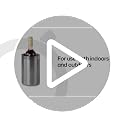 Stainless Steel Double Wall Wine Cooler - Insulated Tabletop Chiller
