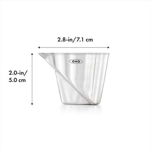 Stainless Steel Angled Measuring Jigger - 2 Oz Cocktail Bar Tool