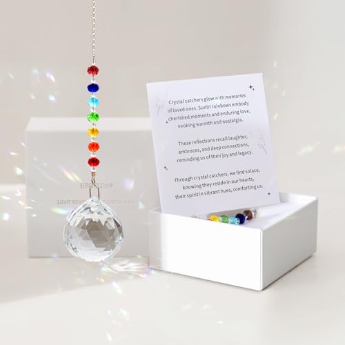 Crystal Suncatcher Memorial Keepsake Sympathy Gift for Loss of Loved One