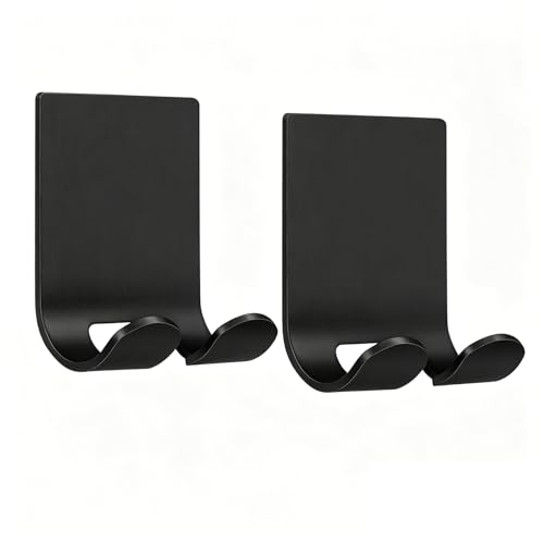 Heavy Duty Self-Adhesive Razor Holder Hooks - 2 Pack