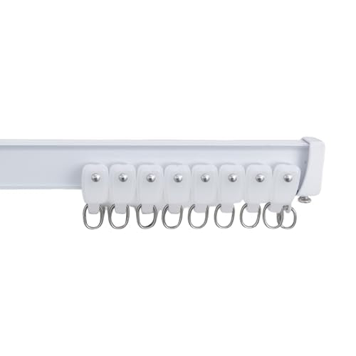 Bendable Ceiling Curtain Track with 20 Silent Pulleys, Heavy Duty Aluminum