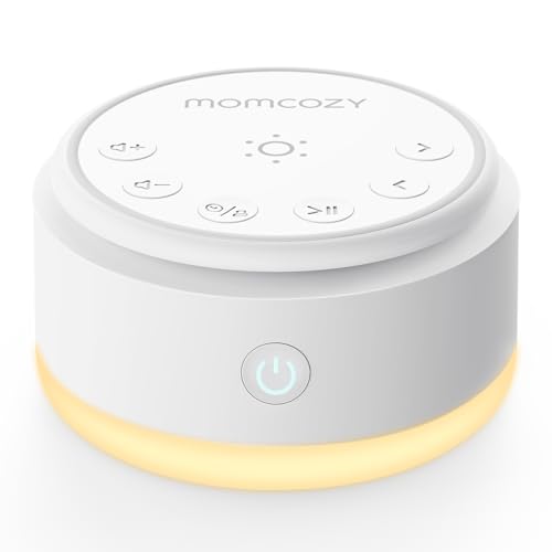 Portable White Noise Machine with Touch Night Light - 20 Soothing Sounds