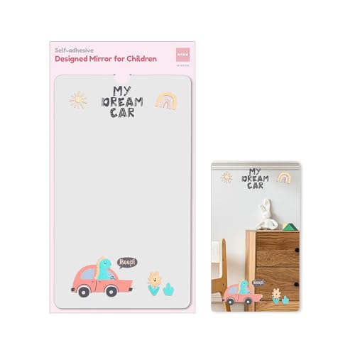 Self-Adhesive Shatterproof Acrylic Wall Mirror for Kids Bedroom and Nursery